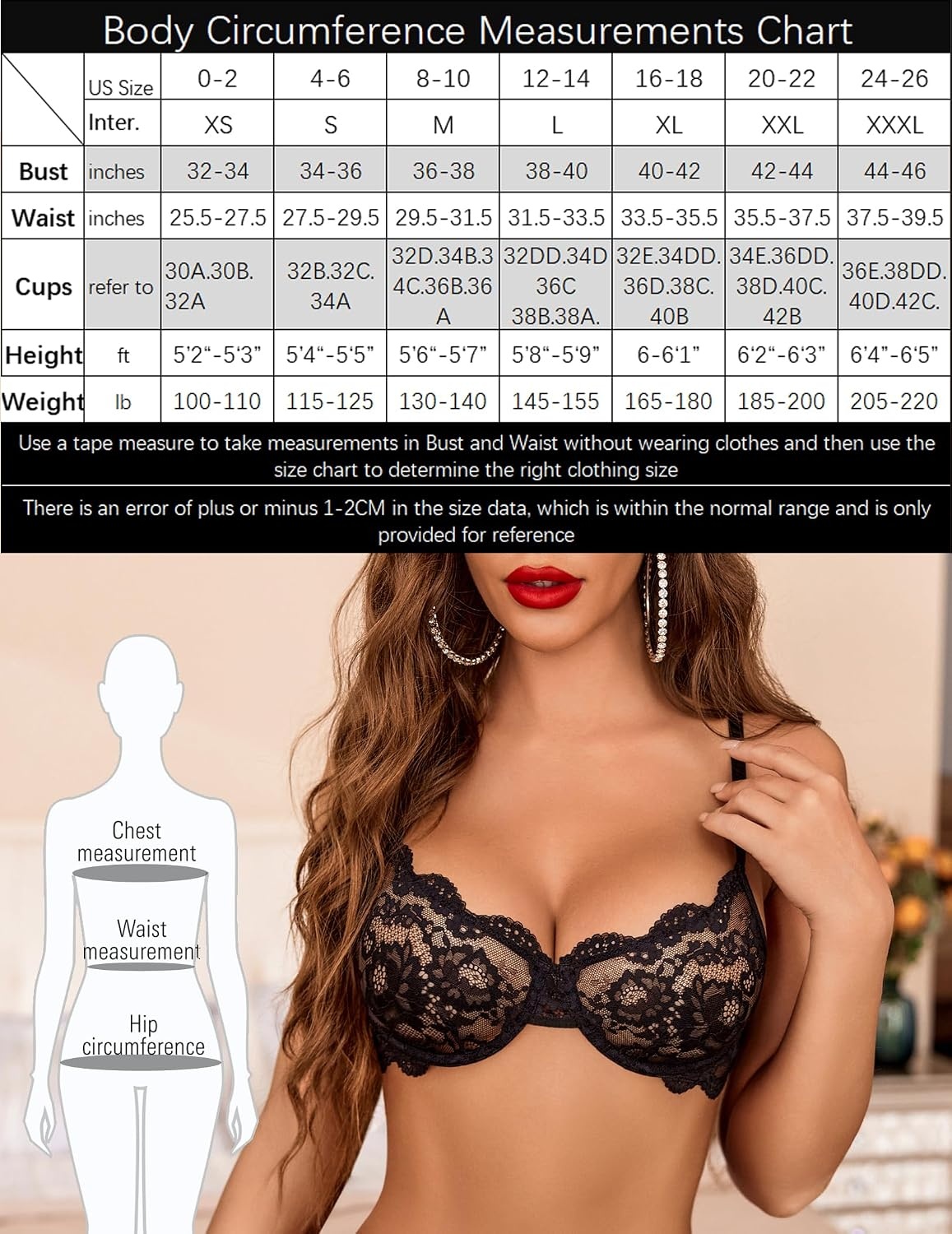 image:imageAvidlove Women Bra and Panty Sets with Underwire Floral Lace Lingerie SetBlue