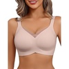 image:imageAvidlove Womens Seamless Bras No Underwire V Mesh Comfort Bralette Full Coverage Push Up Everyday TShirt BraCoupled Pink