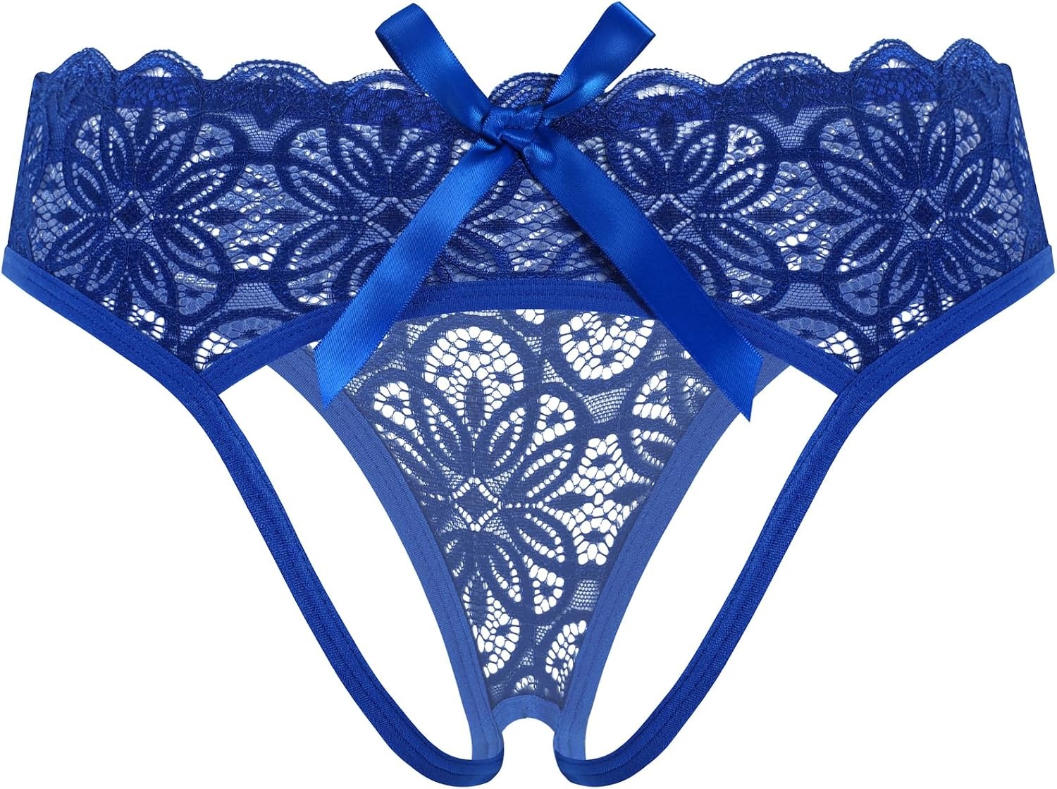 image:imageAvidlove Women Lace Panties Hollow Out Rear Bowknot Underwear Ruffle Cheeky Briefs 13 PackRoyal Blue