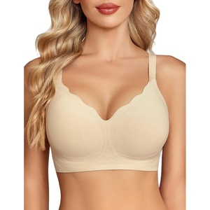 Avidlove Bras for Women No Underwire Seamless Bra Comfortble Bralette Full Coverage Everyday Bras(Wheat)