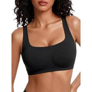 Avidlove Bras for Women Wireless Comfortable Bra Supportive No Underwire Bras Tshirt Push Up Bralettes Jelly Dot Seamless Bra(Black)