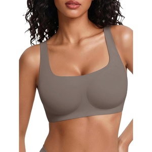 Avidlove Bras for Women Wireless Comfortable Bra Supportive No Underwire Bras Tshirt Push Up Bralettes Jelly Dot Seamless Bra(Grey)