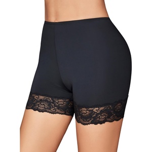 Avidlove Women’s Under Shorts for Dresses Seamless Anti Chafe Underwear Smooth Boyshorts Lace Slip Shorts for Women(Black)