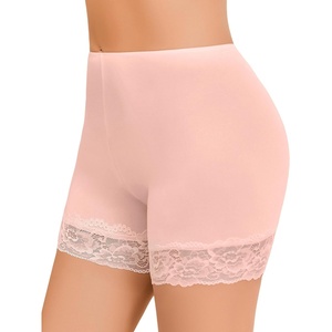 Avidlove Women’s Under Shorts for Dresses Seamless Anti Chafe Underwear Smooth Boyshorts Lace Slip Shorts for Women(Light Pink)