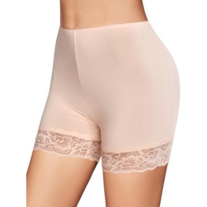 Avidlove Women’s Under Shorts for Dresses Seamless Anti Chafe Underwear Smooth Boyshorts Lace Slip Shorts for Women(Nude)