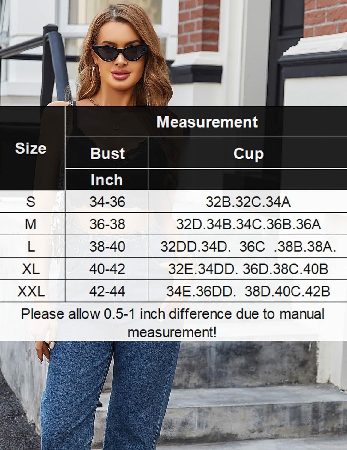 image:imageAvidlove Bralettes for Women Lace Camisole Tank Top Unpadded Wireless DoubleLayered LingerieBlack