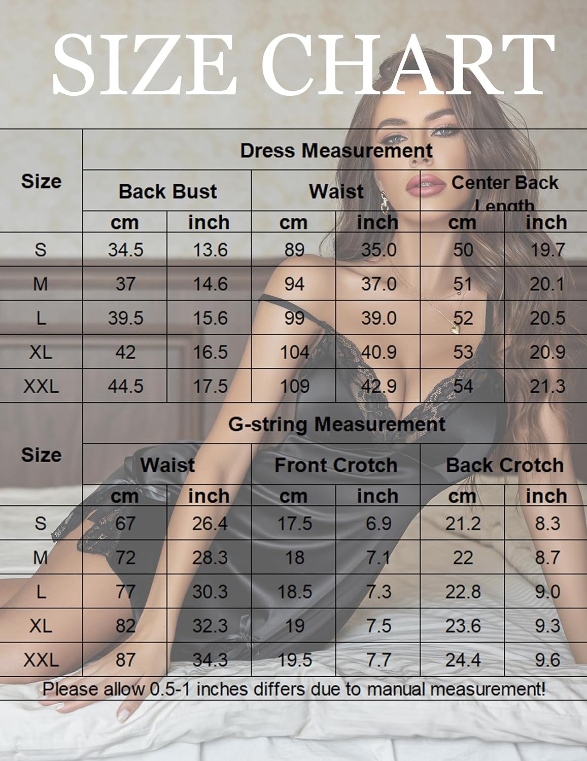 image:imageAvidlove Lingerie for Women Satin Lace Mini Dress V Neck Nightgown Sexy Boudoir Outfits1black