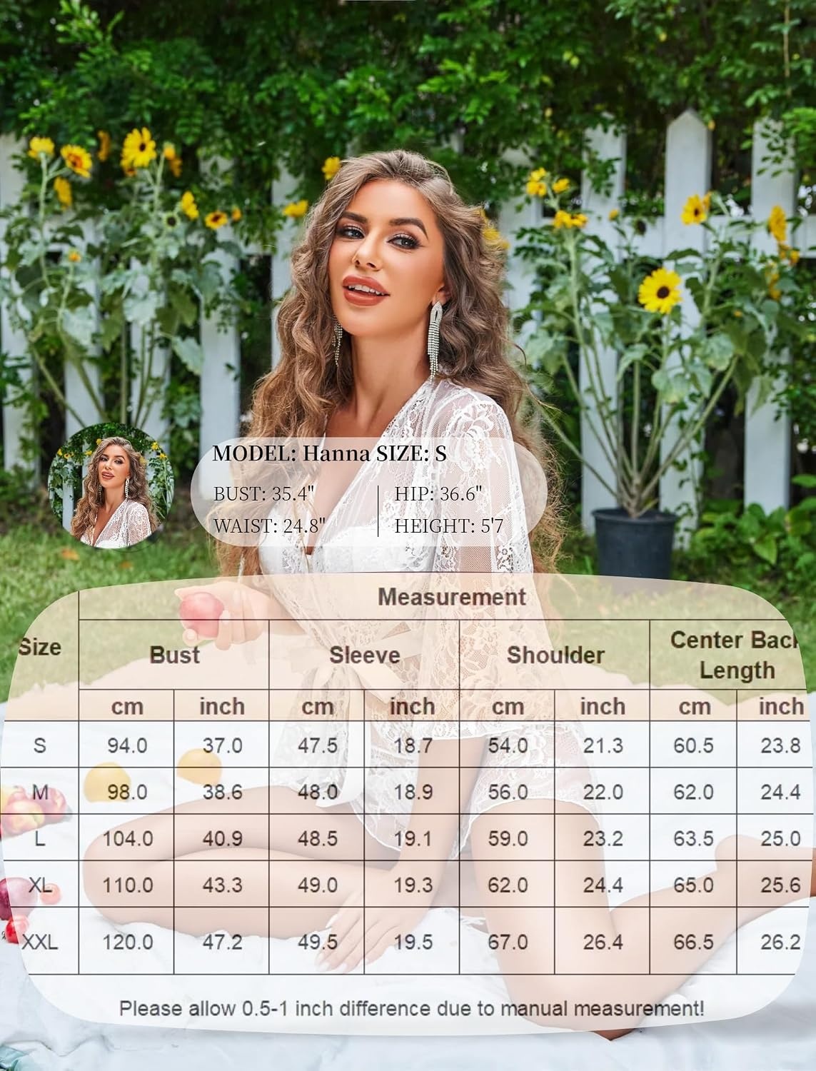 image:imageAvidlove Lingerie for Women Sexy Lace Robes Babydoll Lingerie Dress Ruffled Hem Sheer NightgownAwhite